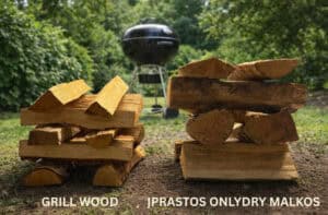 sausos malkos maisto gamybai, sausos malkos griliui, grillwood, sausos malkos kepsninems